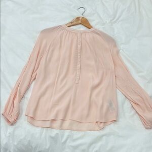 Relaxed Pink Buttoned Blouse